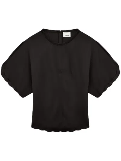 ISABEL MARANT BLACK KARLITA BLOUSE