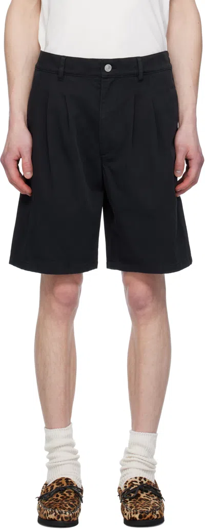 Isabel Marant Black Kostino Shorts In Faded Black