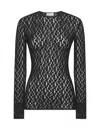 Isabel Marant Women Black Lace Gaelle Long-sleeved Top In Black