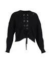 Isabel Marant Black Laley Sweater In Black Cotton In Black