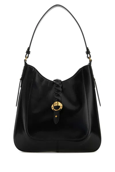 Isabel Marant Black Leather Altay Shoulder Bag