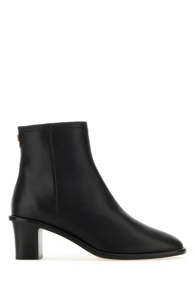 ISABEL MARANT ISABEL MARANT BLACK LEATHER ANKLE BOOTS