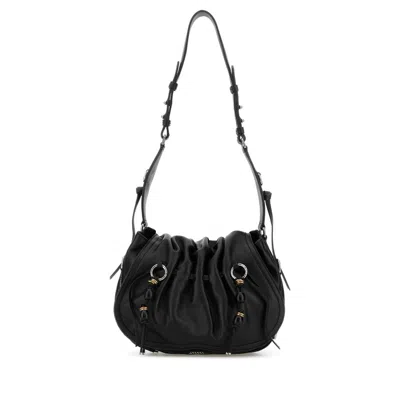 Isabel Marant Black Leather Bolton Shoulder Bag