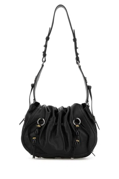Isabel Marant Black Leather Bolton Shoulder Bag