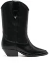 Isabel Marant 60mm Luliette Leather Ankle Boots In Black