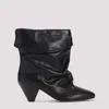 Isabel Marant 40mm Ryska-gb Leather Slouchy Boots In Black