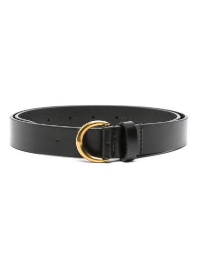 Isabel Marant Isabel Luno Leather Belt In Black