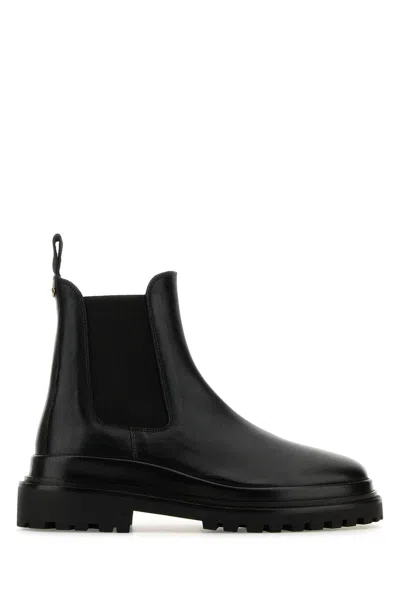 ISABEL MARANT BLACK LEATHER CEILEE ANKLE BOOTS