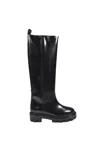 Isabel Marant Black Leather Cener Boots In Black