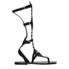 Isabel Marant Black Leather Flip-flop Sandals In Black