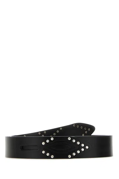 Isabel Marant Black Leather Lecce Belt