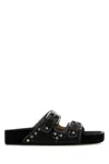 Isabel Marant Leather Sandals With All-over Stud Detail In Black