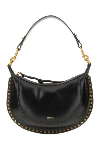 Isabel Marant Black Leather Naoko Shoulder Bag