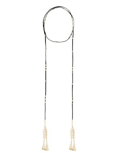 Isabel Marant Black Leather Scarves