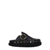 Isabel Marant Black Leather Slipper