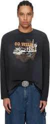Isabel Marant Desert-cactus Print Long-sleeve T-shirt In Black