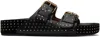 Isabel Marant Black Lennyo Buckle Sandals In 01bk Black