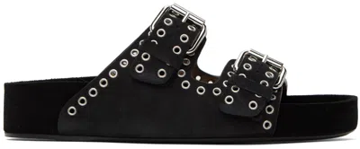 ISABEL MARANT BLACK LENNYO SANDALS