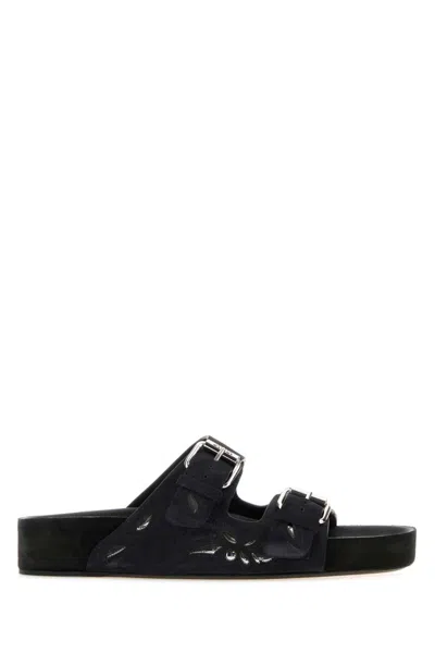 ISABEL MARANT BLACK LENNYO SANDALS