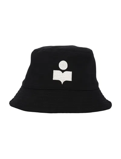 Isabel Marant Black Logo Bucket Hat