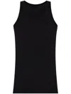 Isabel Marant Logo-embroidered Rib Knit Tank Top In Black