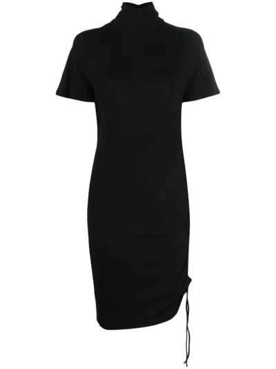 Isabel Marant Black Lya Turtle-neck Mini Dress