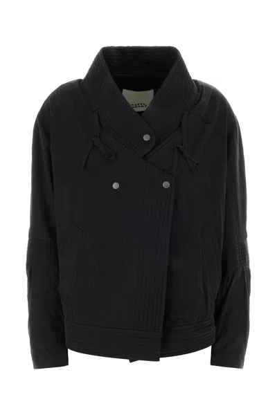 Isabel Marant Black Lyocell Theresa Jacket In Blue