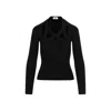 ISABEL MARANT BLACK MERINO WOOL ZORIA PULLOVER