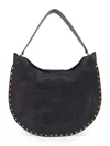 Isabel Marant Black Midnight Oskan Hobo Soft Shoulder Bag In Black