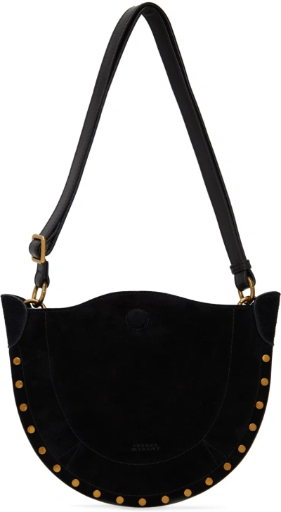 Isabel Marant Black Mini Moon Soft Bag In 01bk Black