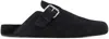 Isabel Marant Black Mirvinh Slippers In 02fk Faded Black