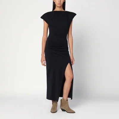 ISABEL MARANT ISABEL MARANT BLACK NADELA DRESS IN COTTON