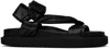 Isabel Marant Naori Grained-leather Sandals In 01bk Black