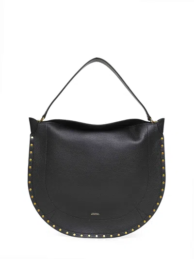 Isabel Marant Black Oskan Hobo Soft Shoulder Bag