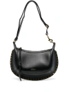 Isabel Marant Oskan Moon Studded Shoulder Bags In Black