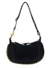 Isabel Marant Black Oskan Moon Shoulder Bag In Black
