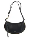 Isabel Marant Black Oskan Moon Shoulder Bag In Black