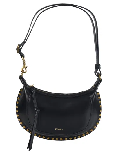 ISABEL MARANT BLACK OSKAN MOON SHOULDER BAG