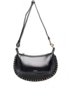 Isabel Marant Marant Oskan Moon Shoulder Bag With Studs In Black