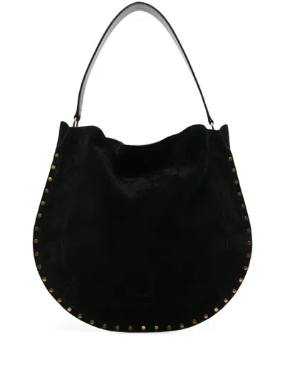 ISABEL MARANT BLACK OSKAN SUEDE SHOULDER BGA