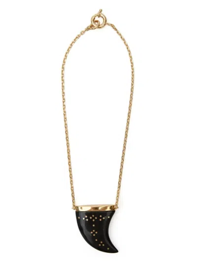 Isabel Marant Women Brass Necklace In Burgundy