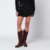 Isabel Marant Black Pinstripe Maddy Mini Skirt Women In Black
