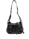 Isabel Marant Pleated-detail Drawstring Shoulder Bag In Black