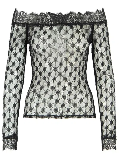 ISABEL MARANT BLACK POLYAMIDE BLEND SWEATER