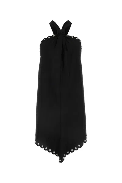 ISABEL MARANT BLACK POLYESTER TEGANY MINI DRESS