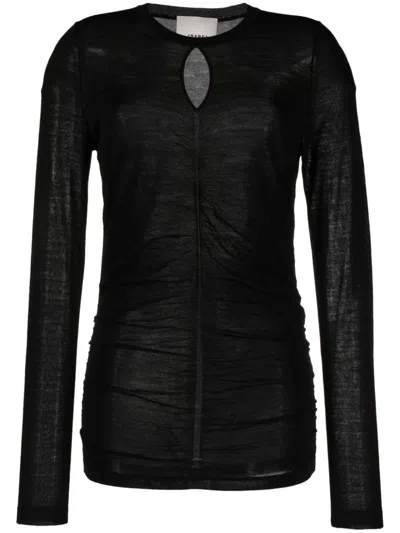 Isabel Marant Black Posy Top For Women -fw23 Collection