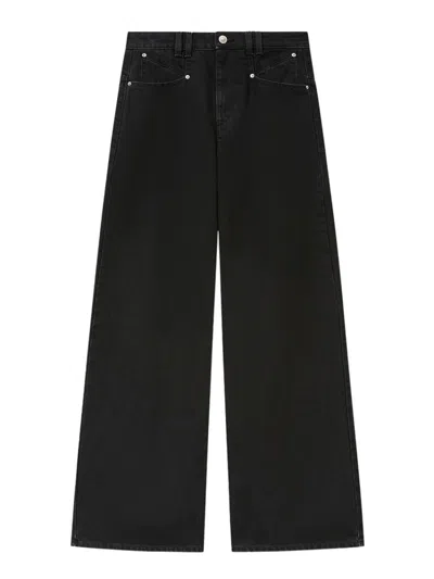 Isabel Marant Black Relaxed High Rise Jeans