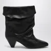 Isabel Marant 40mm Ryska-gb Leather Slouchy Boots In Black