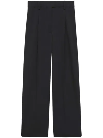 ISABEL MARANT BLACK ROMINA PLEATED TAILORED TROUSERS