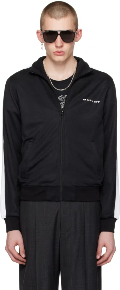 Isabel Marant Black Ronny Track Jacket In 01bk Black